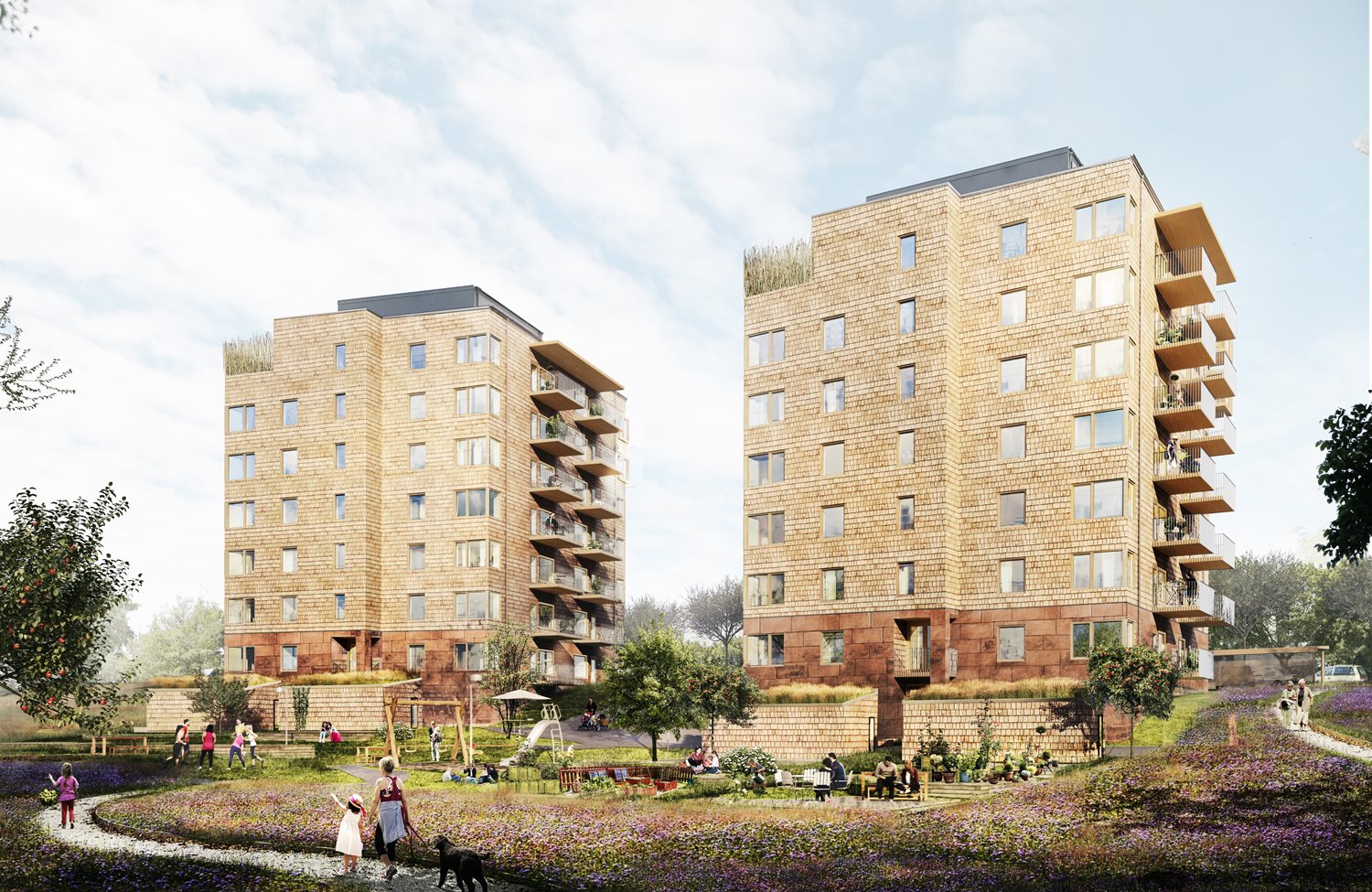 Till salu Brf Trädlärkan i Skövde - Brunnen Bostad